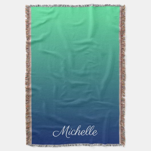 Couverture Vert et bleu foncé personnalisé (devant Vertical)