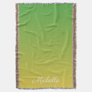 Couverture Vert et jaune foncé personnalisé