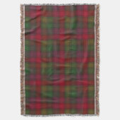 Couverture Vert et rouge, tartan (devant Vertical)