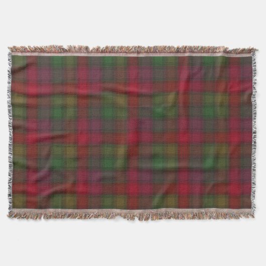Couverture Vert et rouge, tartan (Devant)