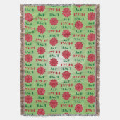 Couverture Vert moderne et rouge Amour, Paix, Joie citation (devant Vertical)