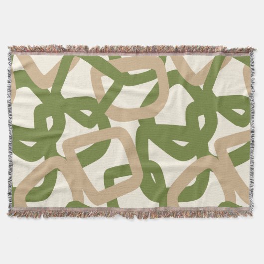 Couverture Vert olive Tangle carré (Devant)