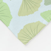 Couverture verte errante d'ouatine de Gingko (Coin)