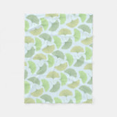Couverture verte errante d'ouatine de Gingko (Devant)