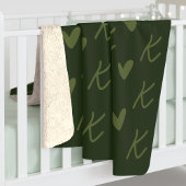 Couverture verte personnalisée pour cadeau de demo