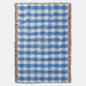 Couverture Vêtements de table recouverts de blanc bleu. (devant Vertical)