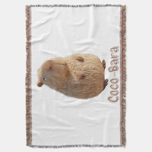 Couverture Vibes Coco-Bara. Coeur Capybara : Couture de coco (devant Vertical)