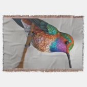 Couverture Vibrant Allen’s Hummingbird Painting (Devant)