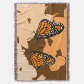 Couverture Vibrant Orange Alimentation Monarque Papillon Moti (devant Vertical)