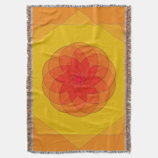 Couverture Vibrant Sunburst Design (devant Vertical)