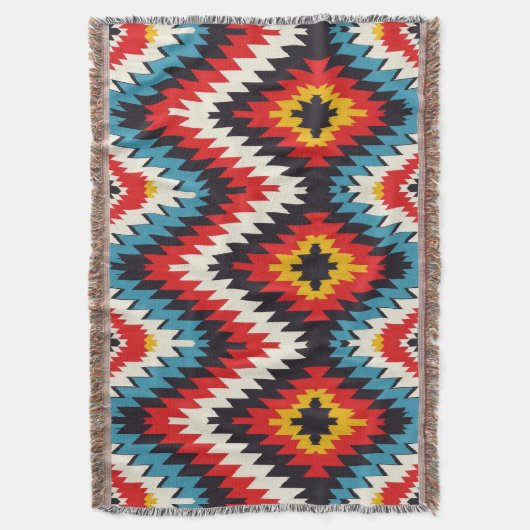 Couverture Vibrant Zigzag Southwestern Design (devant Vertical)