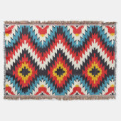 Couverture Vibrant Zigzag Southwestern Design (Devant)