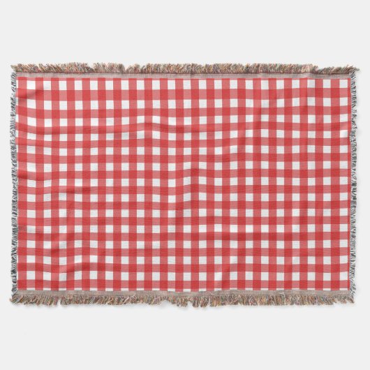 Couverture Vichy rouge et blanc (Devant)