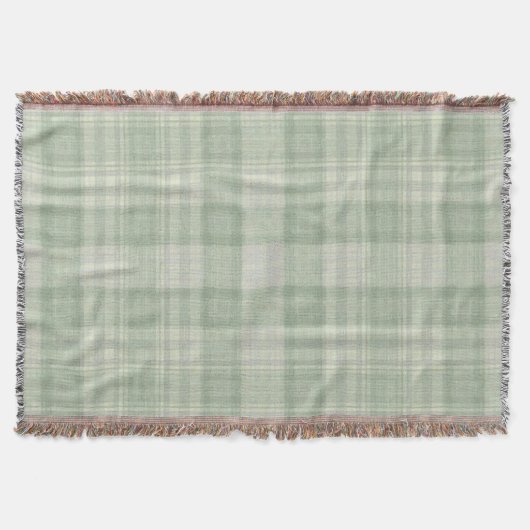 Couverture Vichy vert sauge clair (Devant)