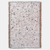 Couverture Vieille texture terrazzo, motif d'hamper. (devant Vertical)