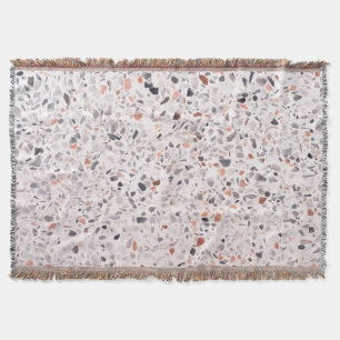Couverture Vieille texture terrazzo, motif d'hamper.