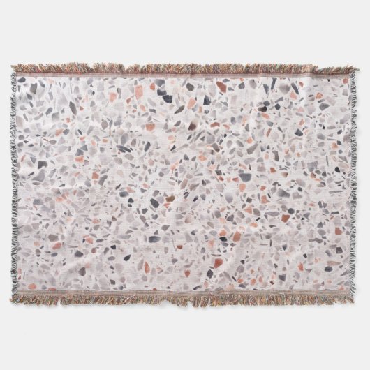 Couverture Vieille texture terrazzo, motif d'hamper. (Devant)