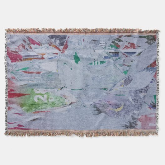 Couverture Vieilles affiches hiver look blanc vert gris rouge (Devant)