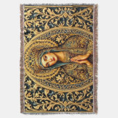 Couverture Vierge Marie Révérence Dorée (devant Vertical)