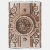 Couverture Vieux Quartier Barcelona Lion Door Knoker Blanket (devant Vertical)