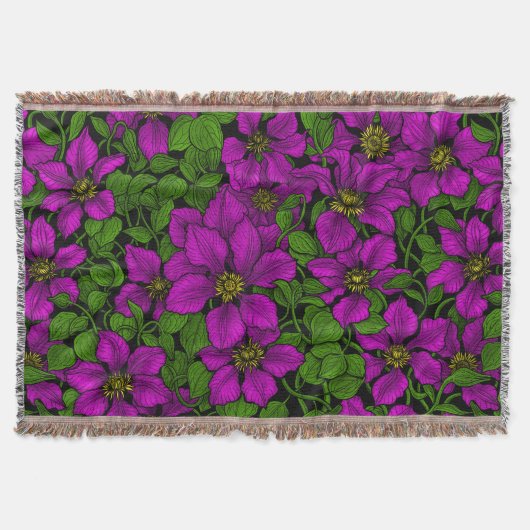 Couverture Vigne Clematis rose (Devant)