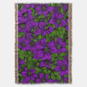 Couverture Vigne de Clematis pourpre (devant Vertical)