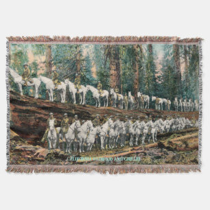 Couverture vintage CA Redwood et Cavalry Throw