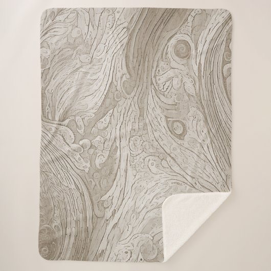 Couverture Vintage chaleureuse inspirée du bois an (Devant)