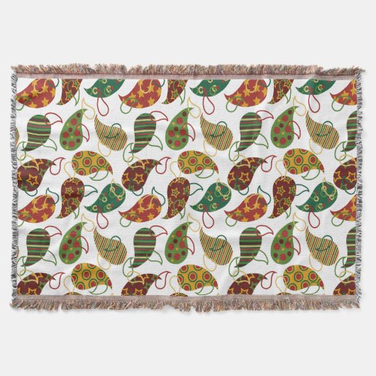 Couverture Vintage Christmas Paisley (Devant)