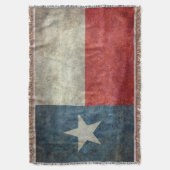 Couverture vintage de jet de style de drapeau (devant Vertical)