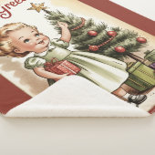 Couverture vintage de Noël en Sherpa (3/4)