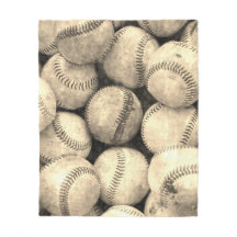 Couverture vintage d'ouatine de base-ball