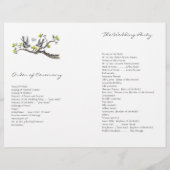 Couverture vintage du programme Jaune et Gris (Dos)