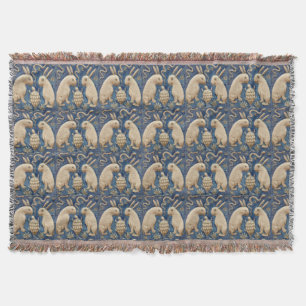 Couverture Vintage Espagnol Carrelage Animal Rabat Tortue Ble