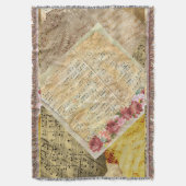 Couverture Vintage feuille Musique Musical Notes (devant Vertical)