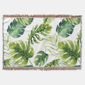 Couverture Vintage feuille tropicale (Devant)
