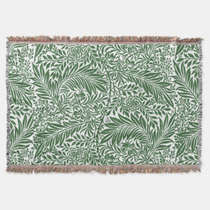 Couverture Vintage Floral William Morris Willow Bough Green
