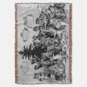 Couverture Vintage Louis Wain Cats fêtant Noël (devant Vertical)