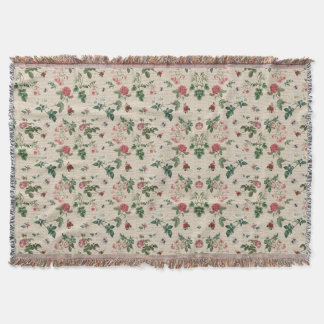 Couverture Vintage Pink Rose Garden