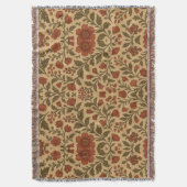 Couverture Vintage Red Green Floral  (devant Vertical)