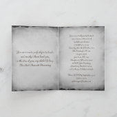 Couverture Vintage rose Faire-part de mariage goth (Intérieur)