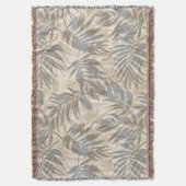 Couverture Vintage tropical hawaïen Areca Palms (devant Vertical)