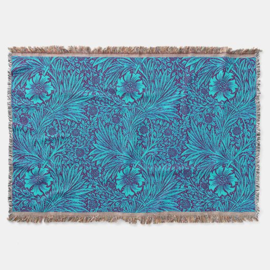 Couverture Vintage turquoise couleur violet foncé (Devant)