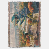 Couverture Vintage voyage paysager japonais du château d'Osak (devant Vertical)