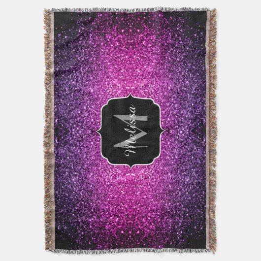 Couverture Violet rose ombre faux parties scintillant scintil (devant Vertical)