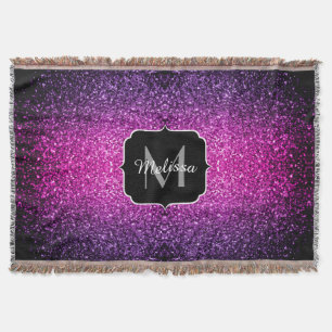 Couverture Violet rose ombre faux parties scintillant scintil