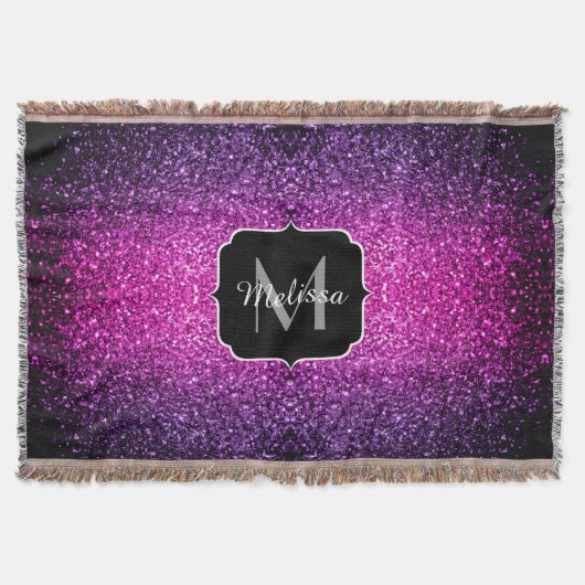 Couverture Violet rose ombre faux parties scintillant scintil (Devant)