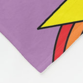 Couverture violette avec étoiles jaunes et arcs-en (Coin)
