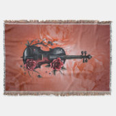 Couverture Violon noir gothique aux roses rouges (Devant)