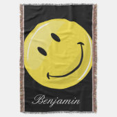 Couverture Visage heureux jaune classique (devant Vertical)